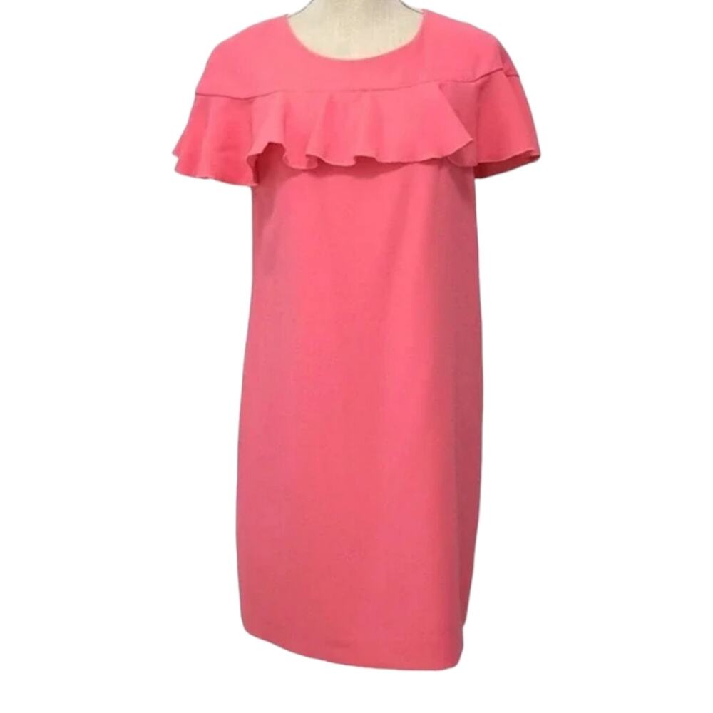 Trina Turk Charleston Ruffle top dress pink 4